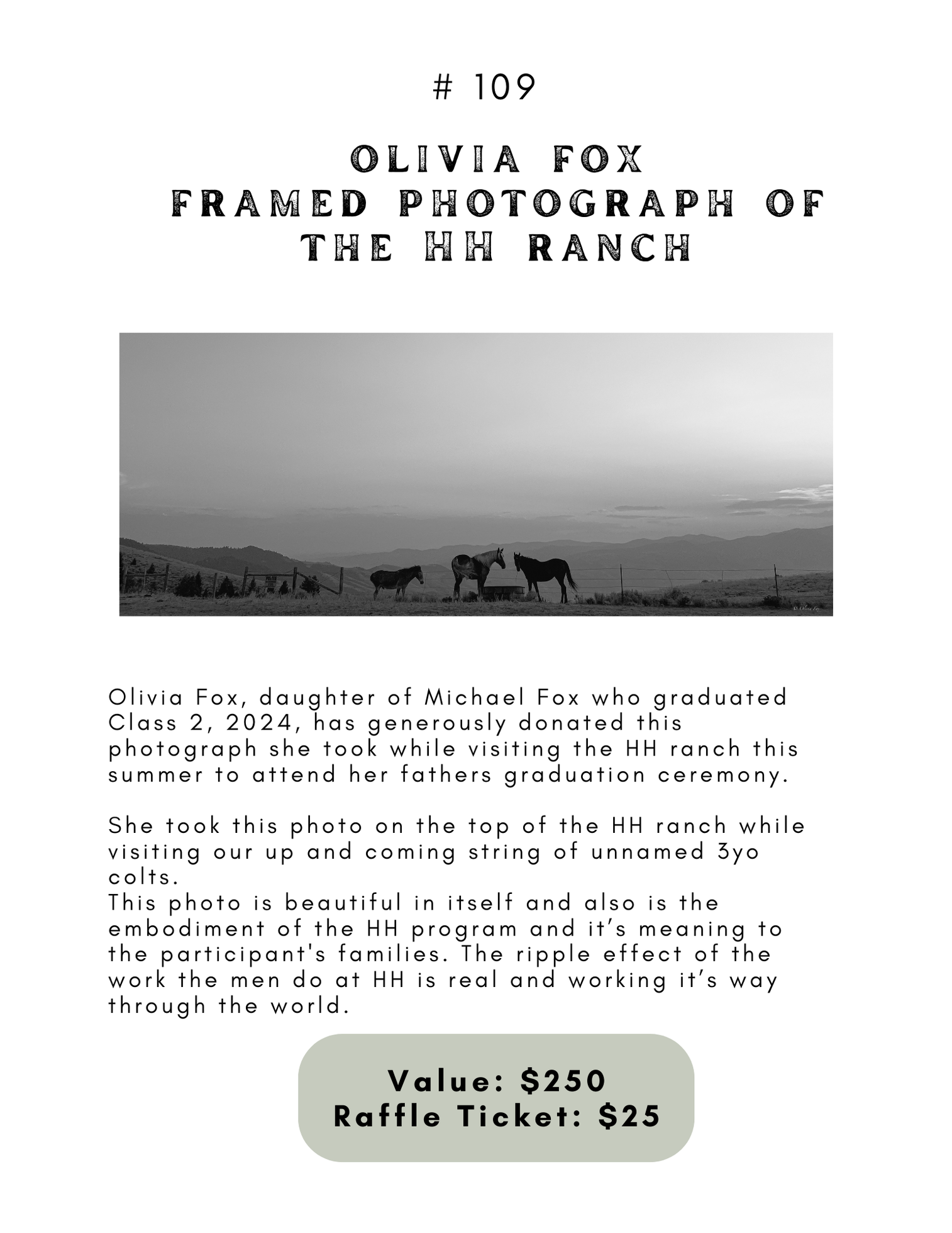 Olivia Fox Framed Photograph Of The HH Ranch