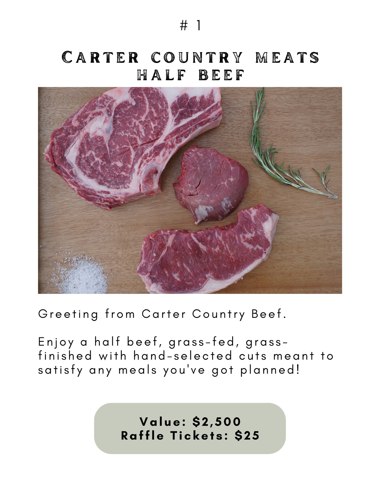 Carter Country Meats Half Beef